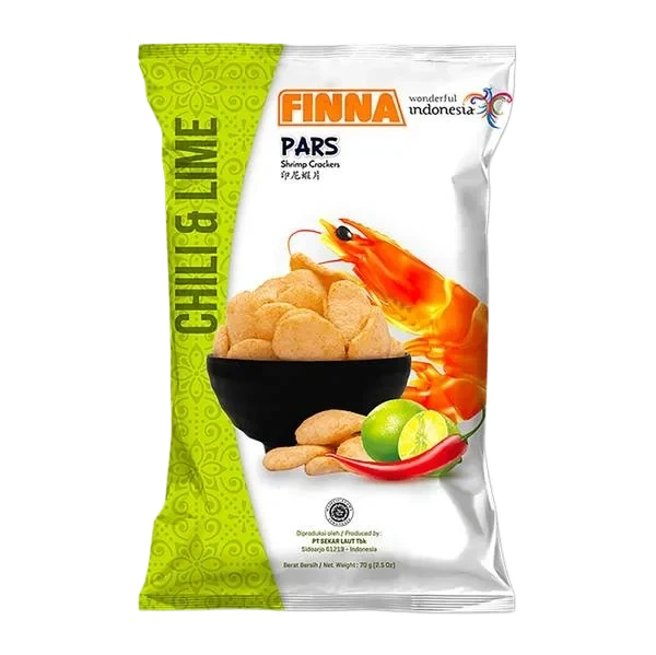 Finna Pars Shrimp Crackers Chili & Lime 70g