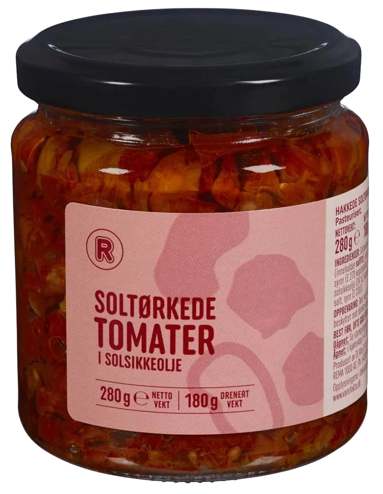 Soltørkede tomater REMA, 280 g