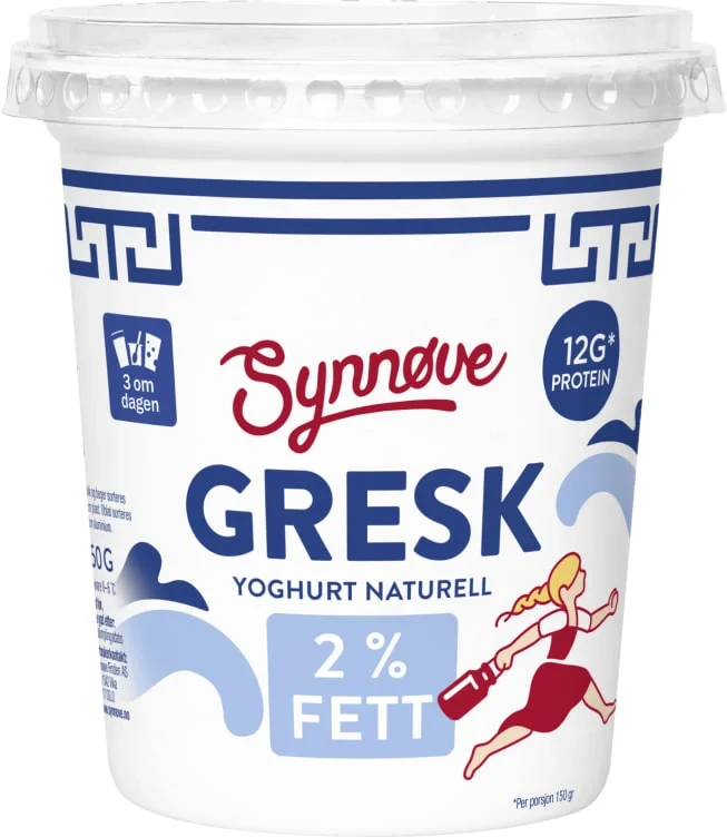 Yoghurt Gresk Naturell 350g Synnøve