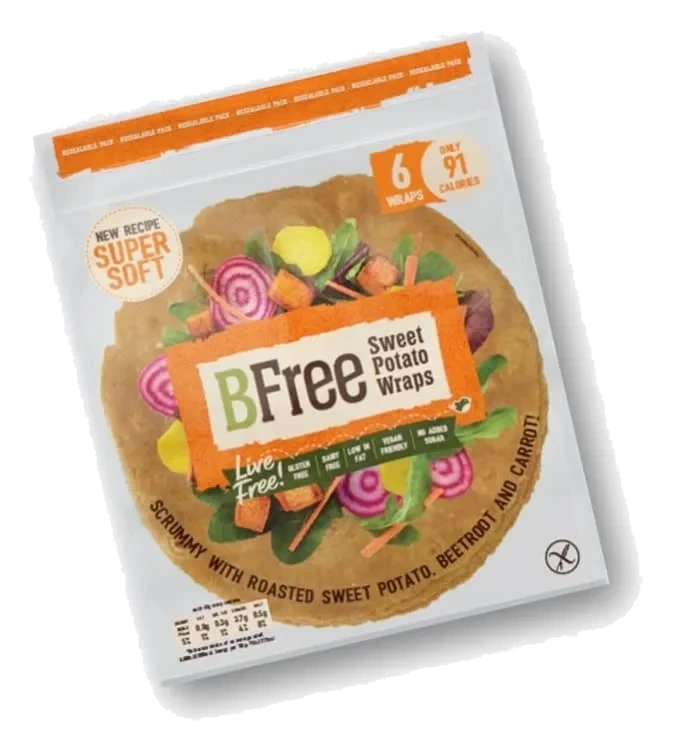 Søtpotetwrap glutenfri 6pk 252g Bfree