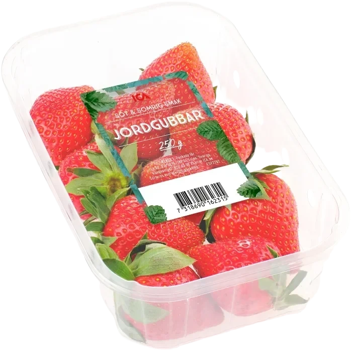 Jordgubbar 250g ICA Klass 1