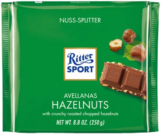 Ritter Sport M/Hasselnøtter 250g