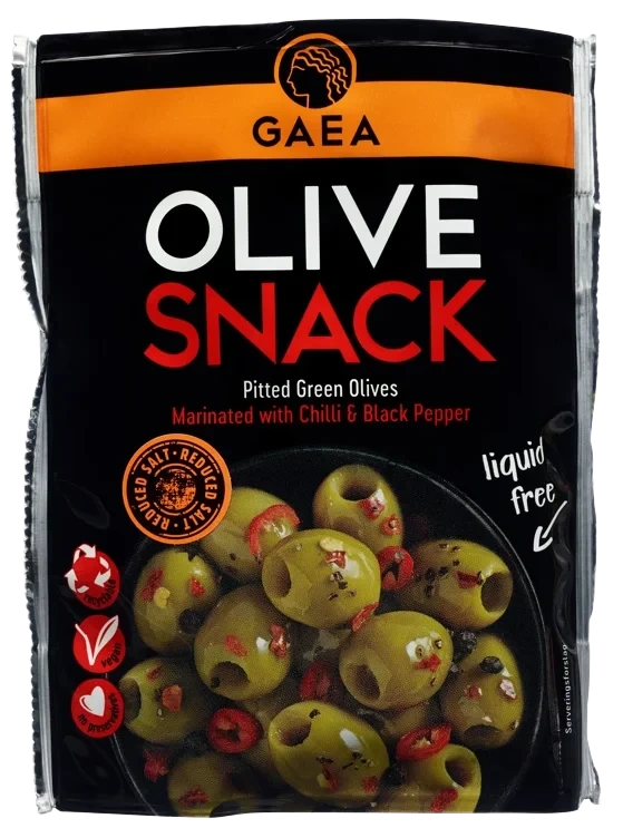 Olive snack chilli & black pepper   65g