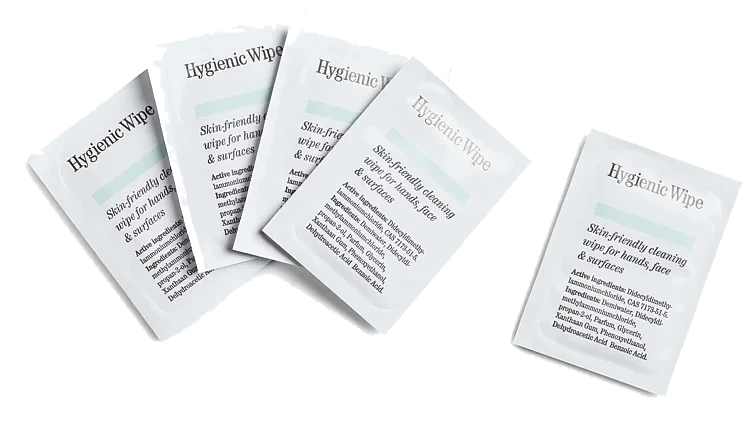 Hygienisk våtserviett liten 71x51mm   3000stk