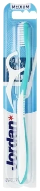Jordan Tannbørste Clean Between med Flosser Medium