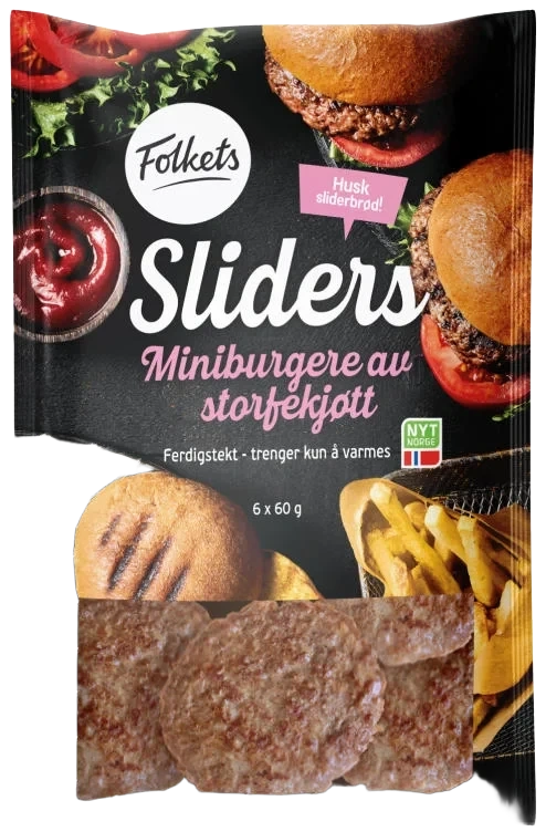 Sliders Stekte 360g Folkets