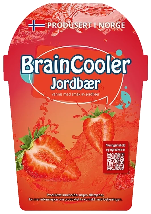 Braincooler slush jordbær 1l