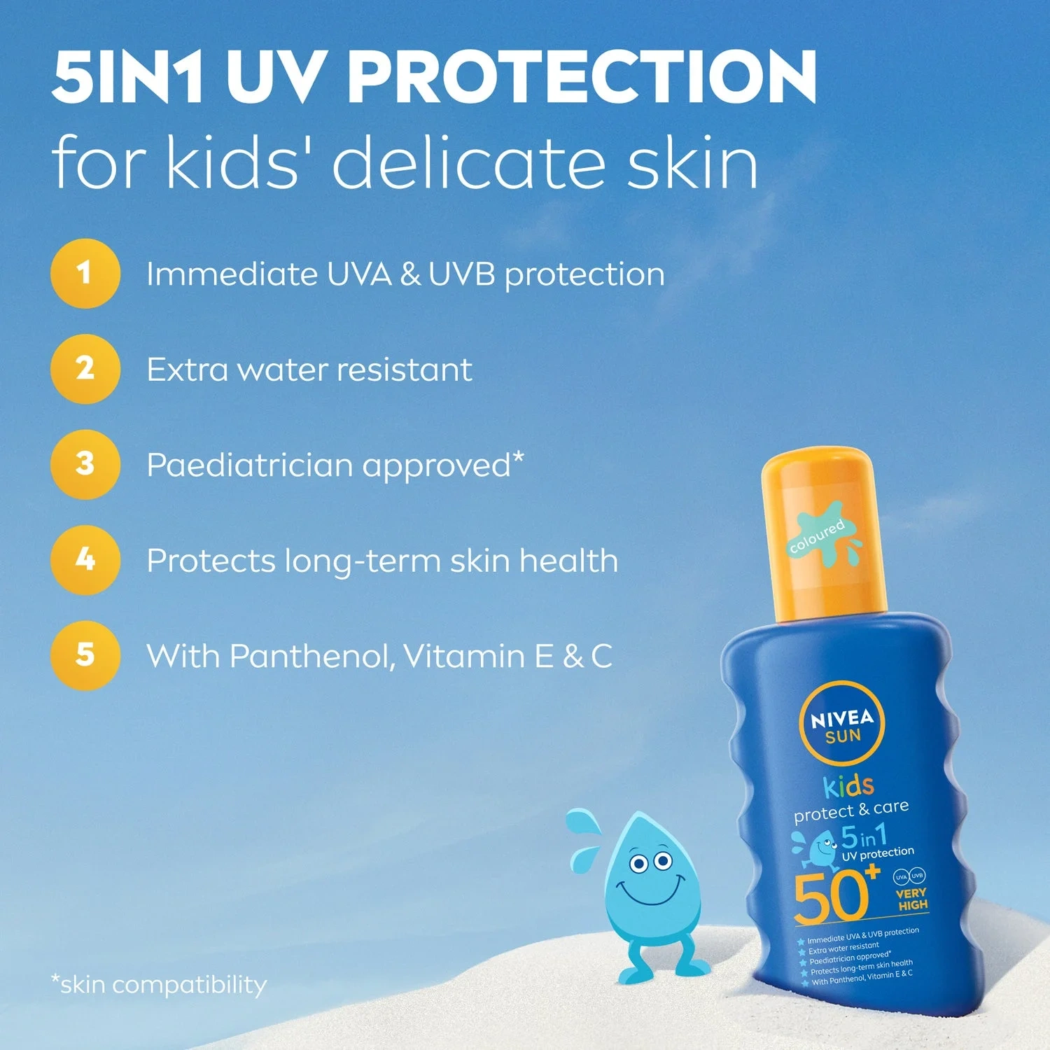 NIVEA Sun Protect & Care Kids Spray SPF50+