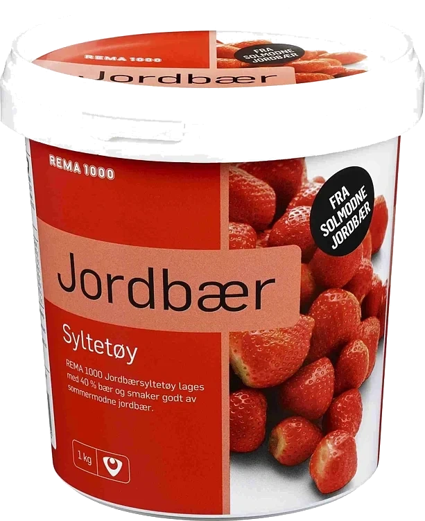 Rema 1000 jordbærsyltetøy 1kg