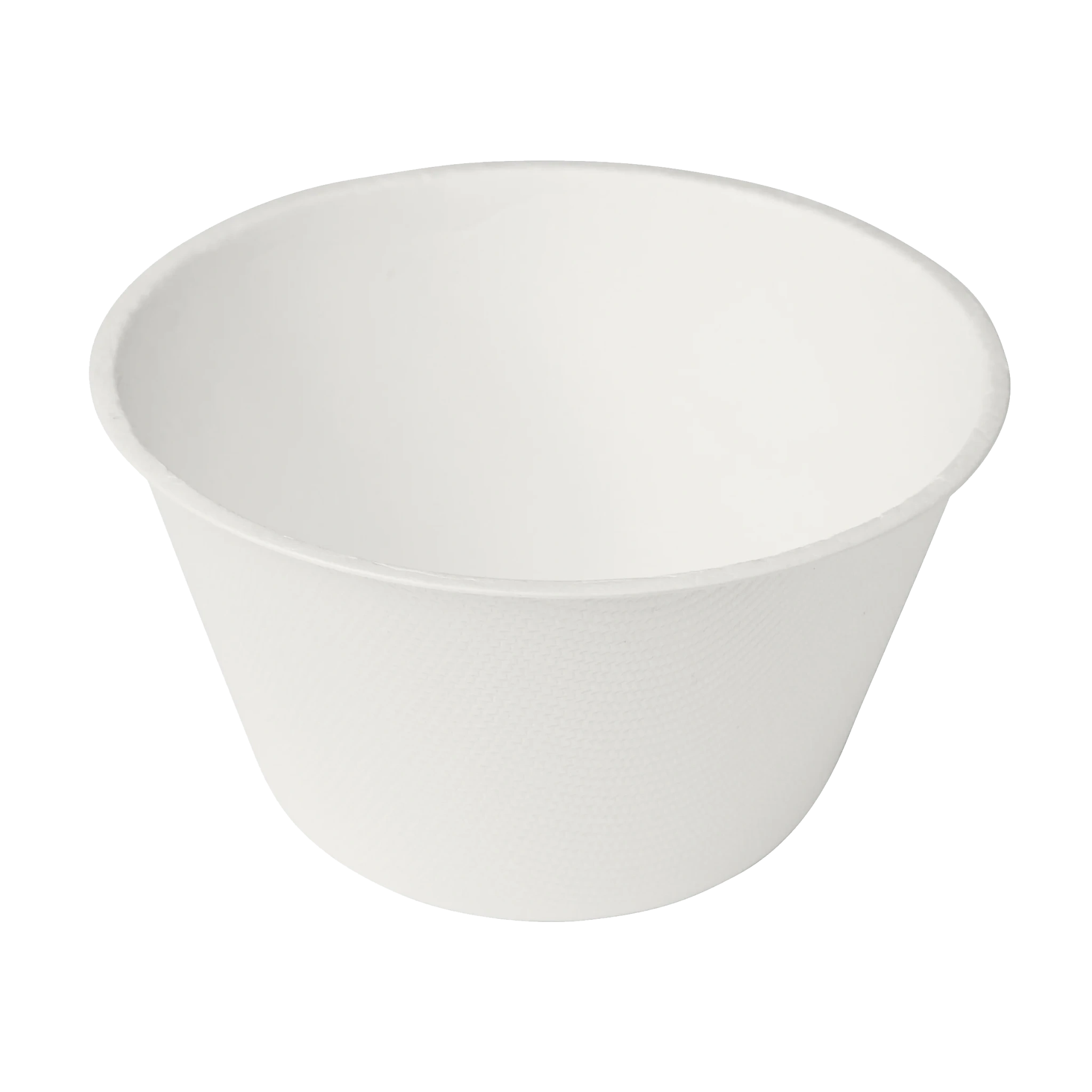 Skål af bagasse Hvid