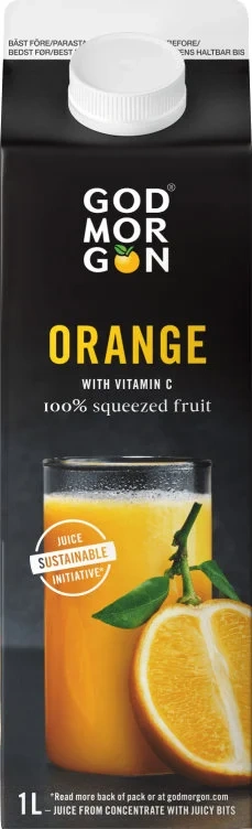 Appelsinjuice M/fruktkjøtt 1l God Morgon