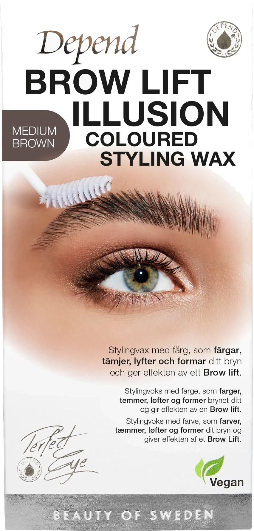 Depend Perfect Eye Brow Illusion Wax Medium Brown