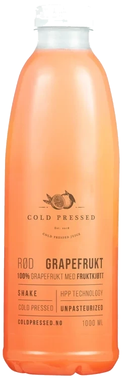 Kaldpresset juice rød grapefrukt hpp-juice  1l