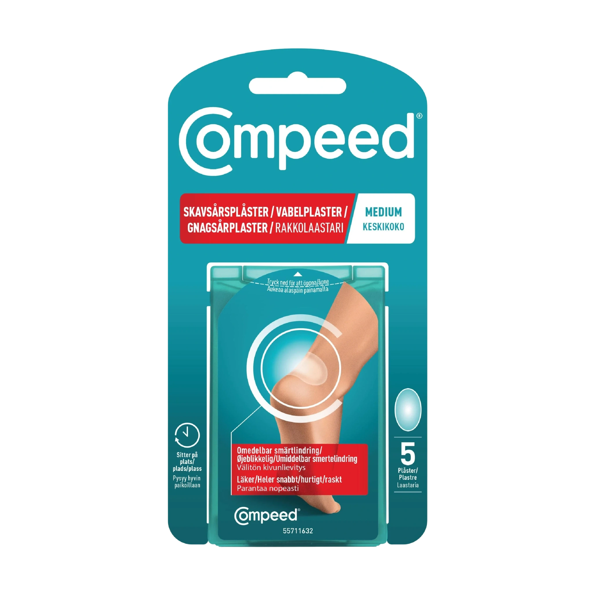 Compeed Gnagsårplaster Medium, 5 stk.