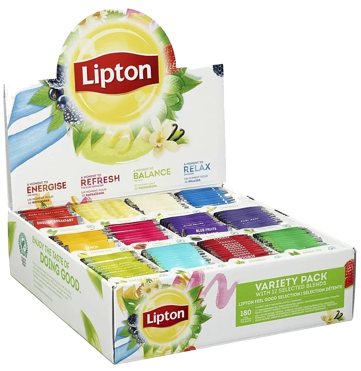Lipton assortert displayboks te   12x15poser