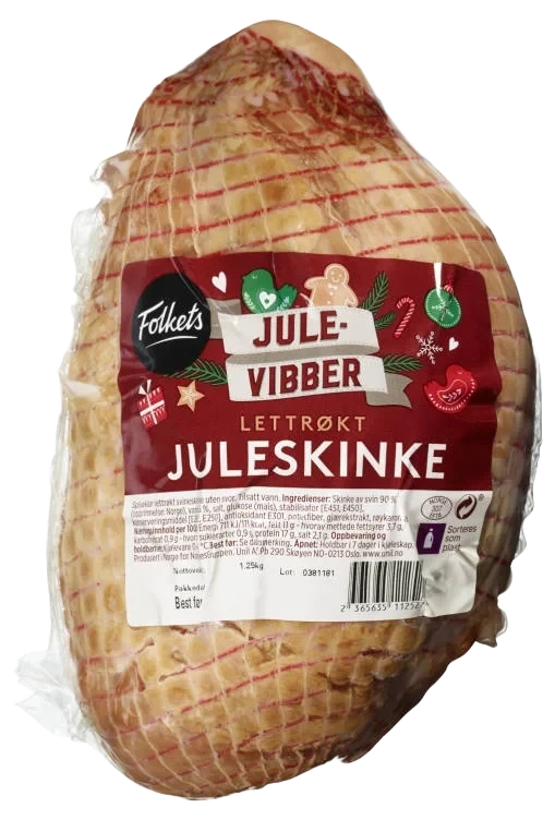 Juleskinke Lettrøkt Ca1kg Folkets