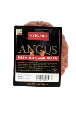 Angus premium hamburger frys 165g