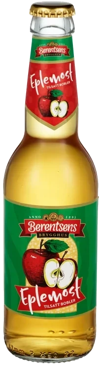 Berentsens eplemost med kullsyre fl   24x33cl