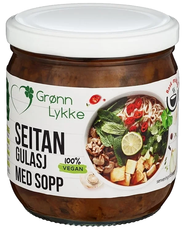Seitan Gulasj med Sopp