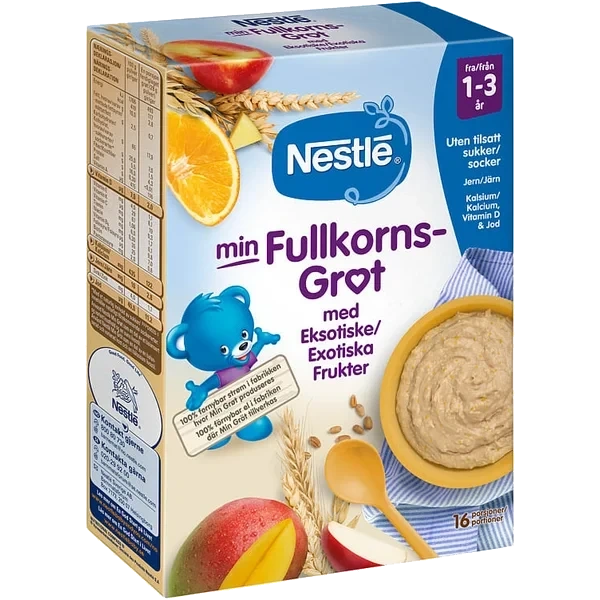 Fullkorngrøt Eksotiske Frukter 1-3år 450g