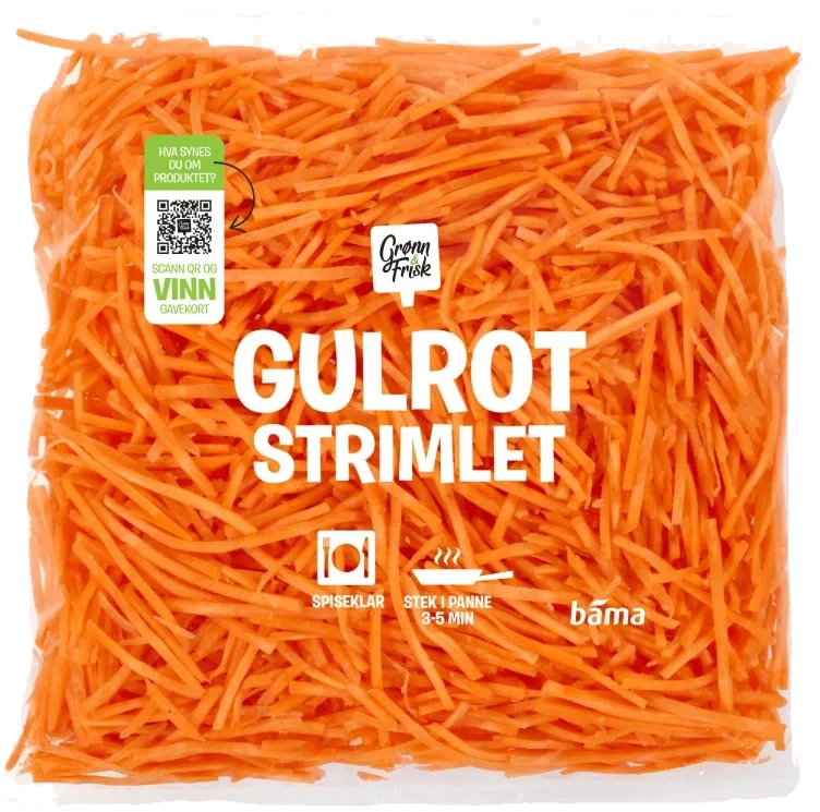 Gulrot Strimlet 300g