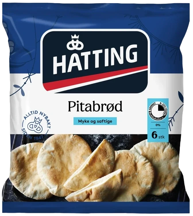 Pitabrød Fine 6stk Hatting