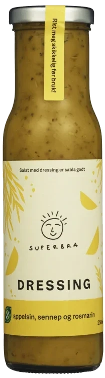 Dressing Appelsin Økologisk 250ml Superbra