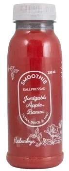 Hedenbys Jordgubb-Äpple-Banan smoothie