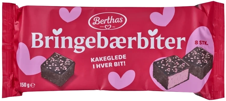 Bringebærbiter 8stk Berthas