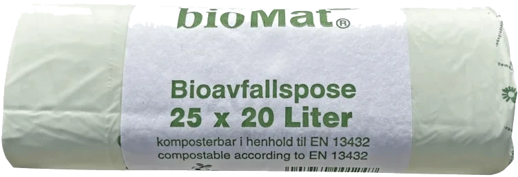 Avfallspose 20l Komposterbar 25stk Biomat