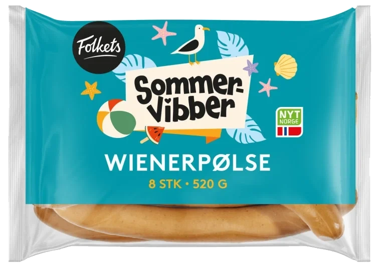 Wienerpølse 520g Folkets