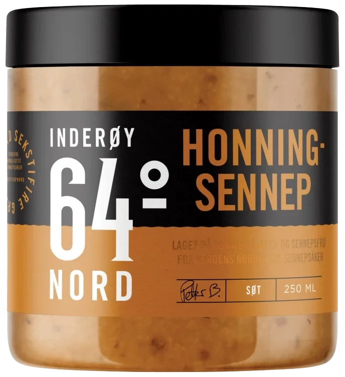 Honningsennep 250ml Inderøy 64° Nord