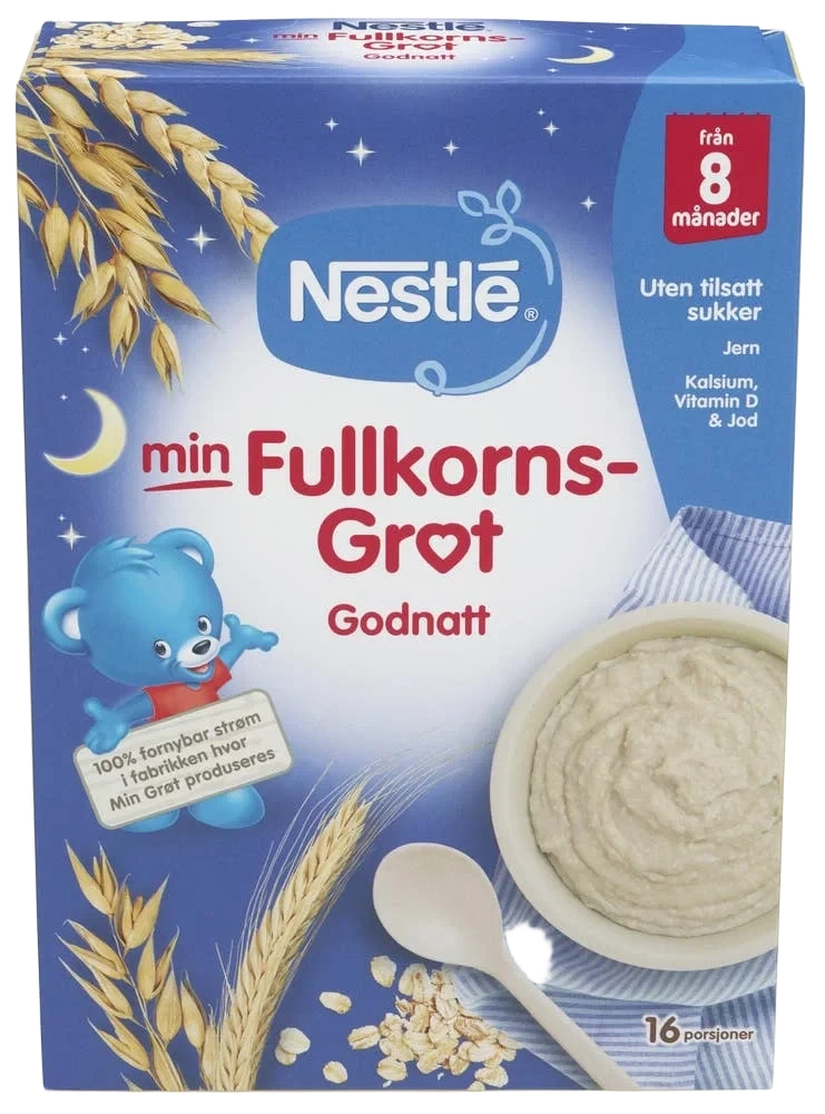 Min Fullkornsgrøt Godnatt fra 8 mnd, 450 g