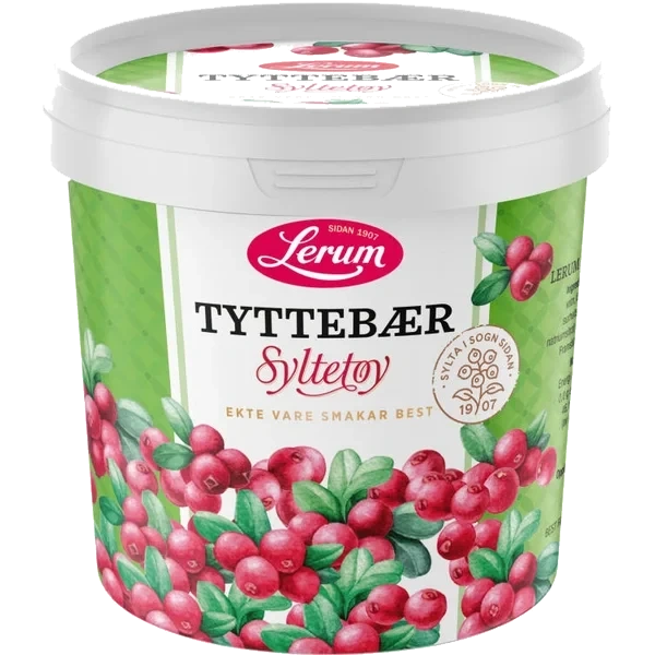 Tyttebærsyltetøy 1kg Lerum