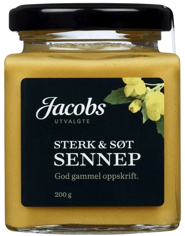 Sennep Søt/sterk 200g Jacobs Utvalgte