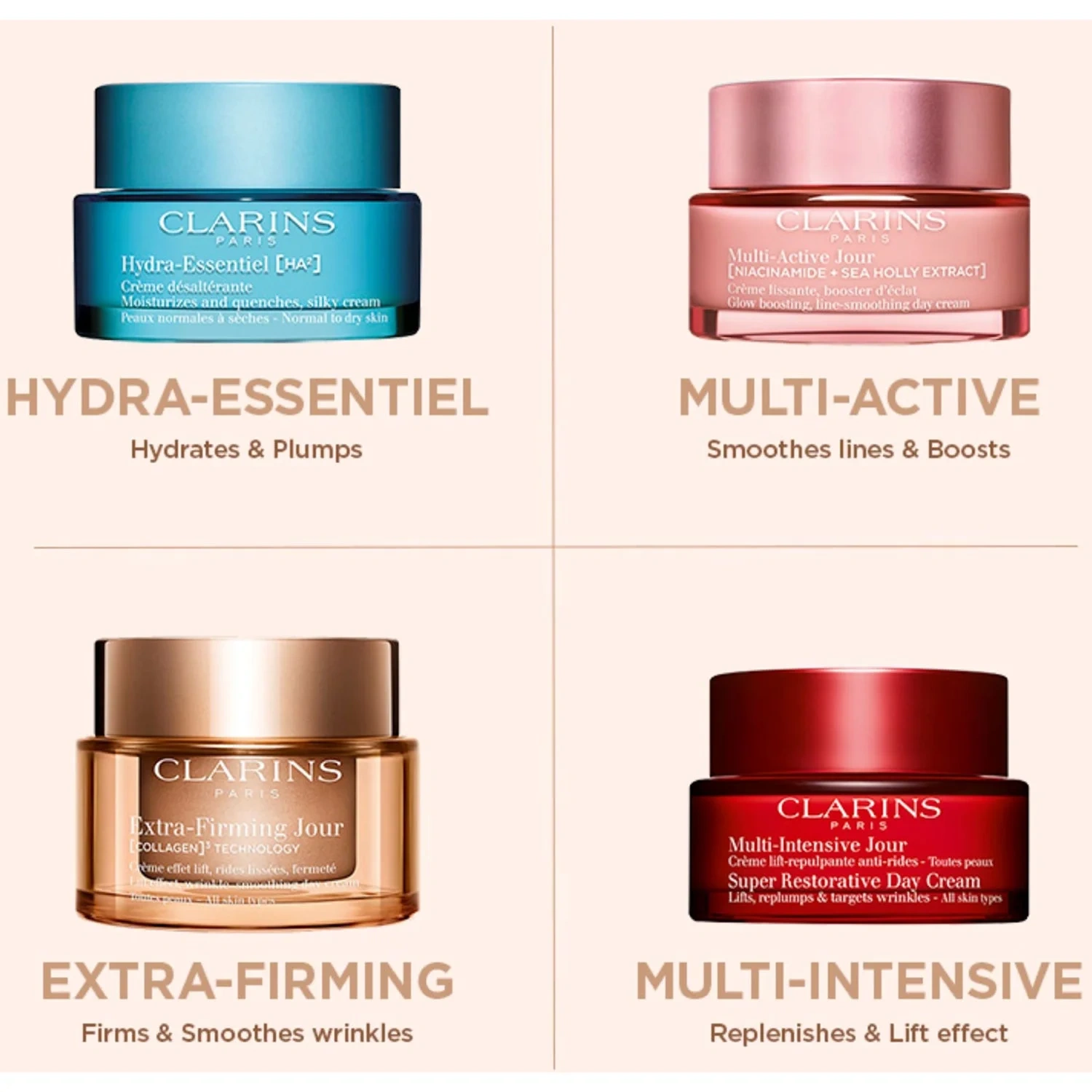 Clarins Extra-Firming Lift Effect, Wrinkle-Smoothing Day Cream All Skin Types SPF15 50 ml