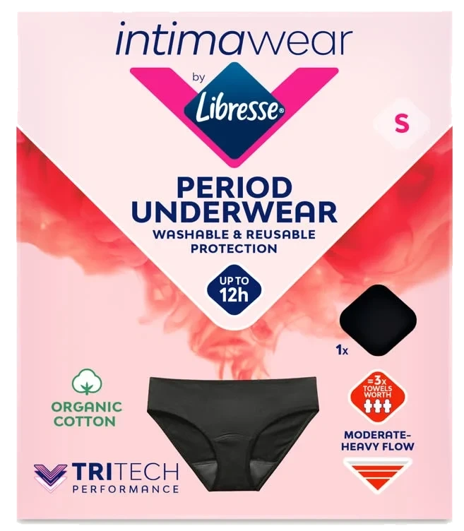 Libresse Menstruse Hipster Svart S 1stk