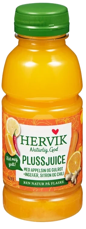 Plussjuice 0,33 l Hervik