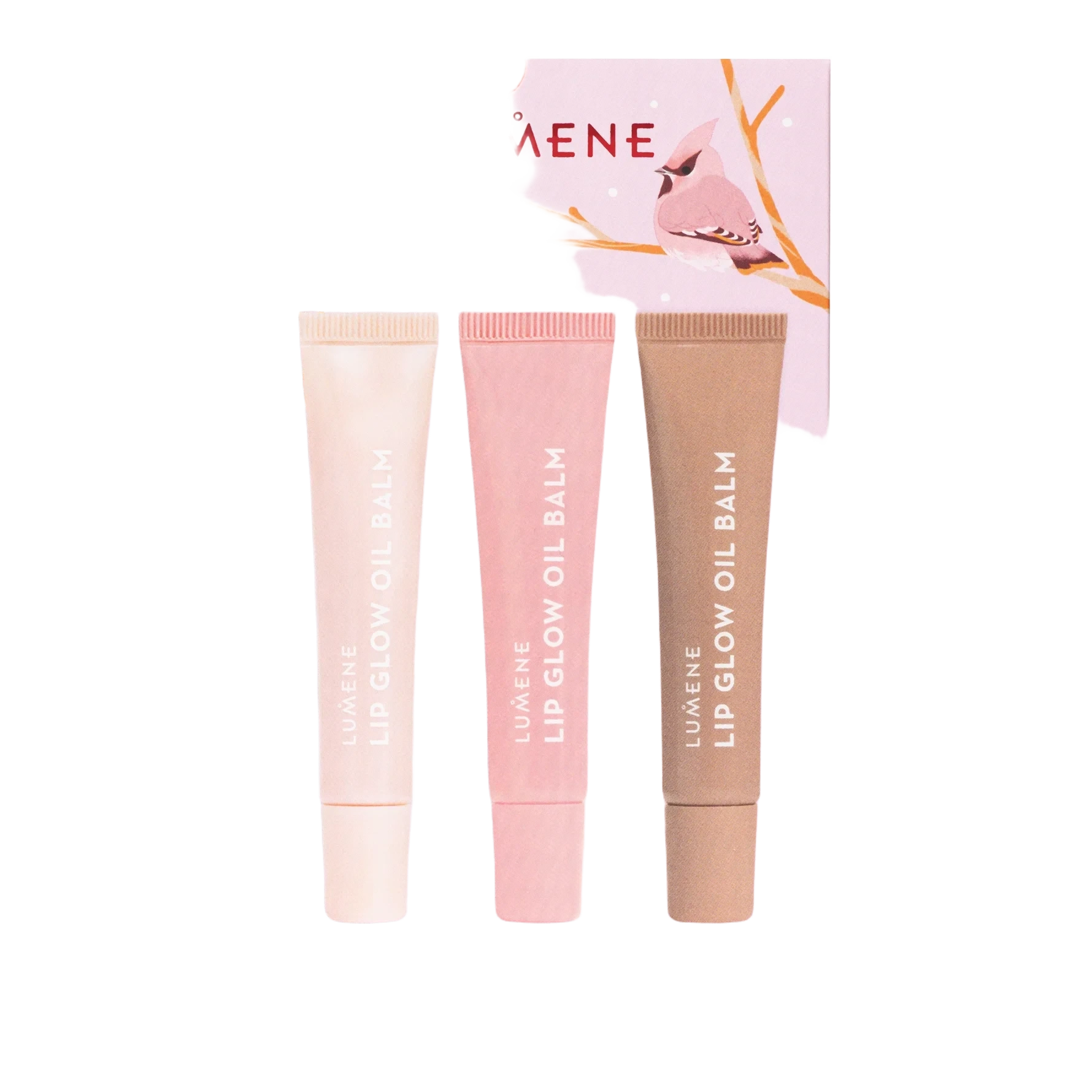 Lumene Lip Glow Oil Balm Trio Gift Box