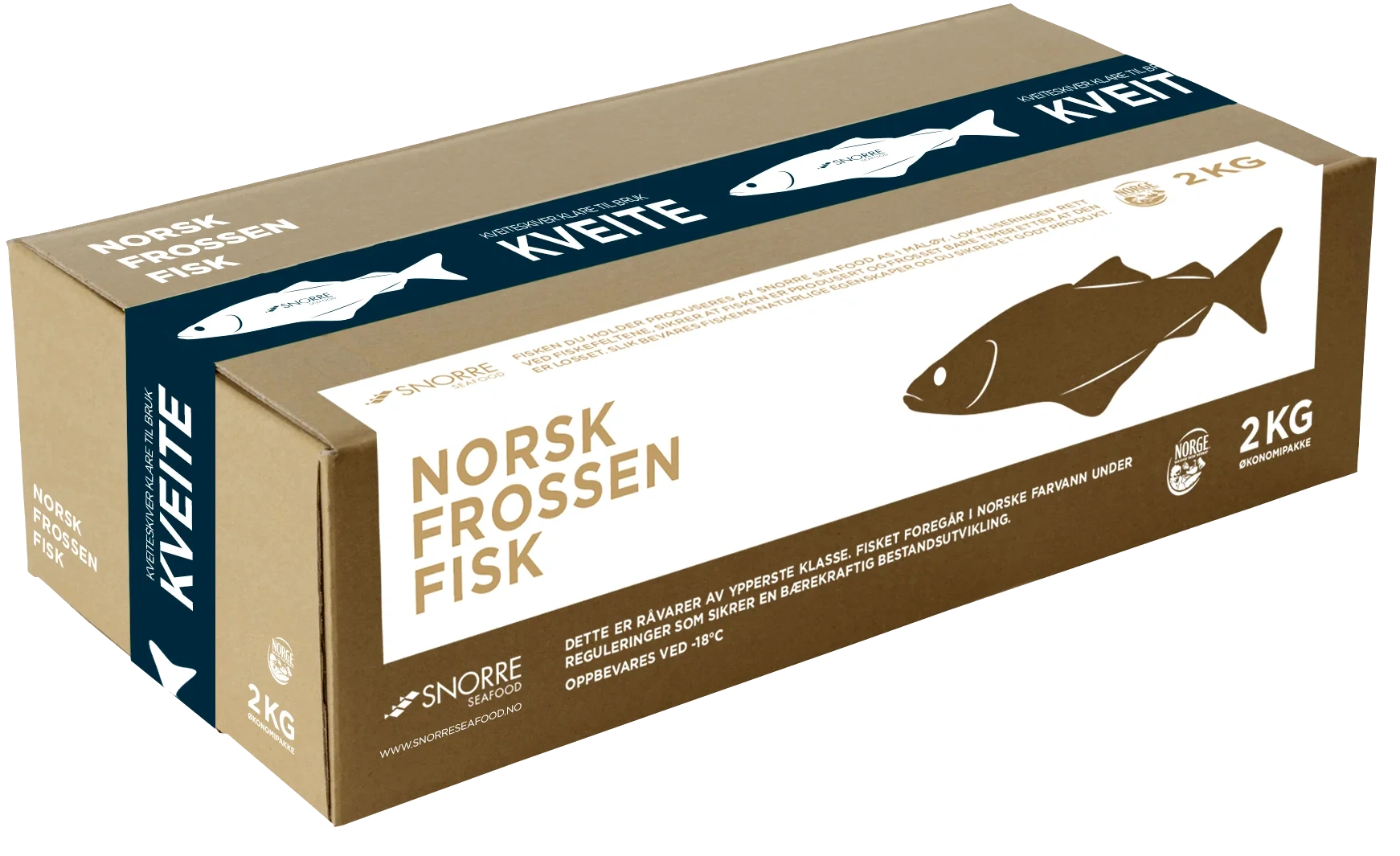 Snorre Kveite i Skiver 2kg