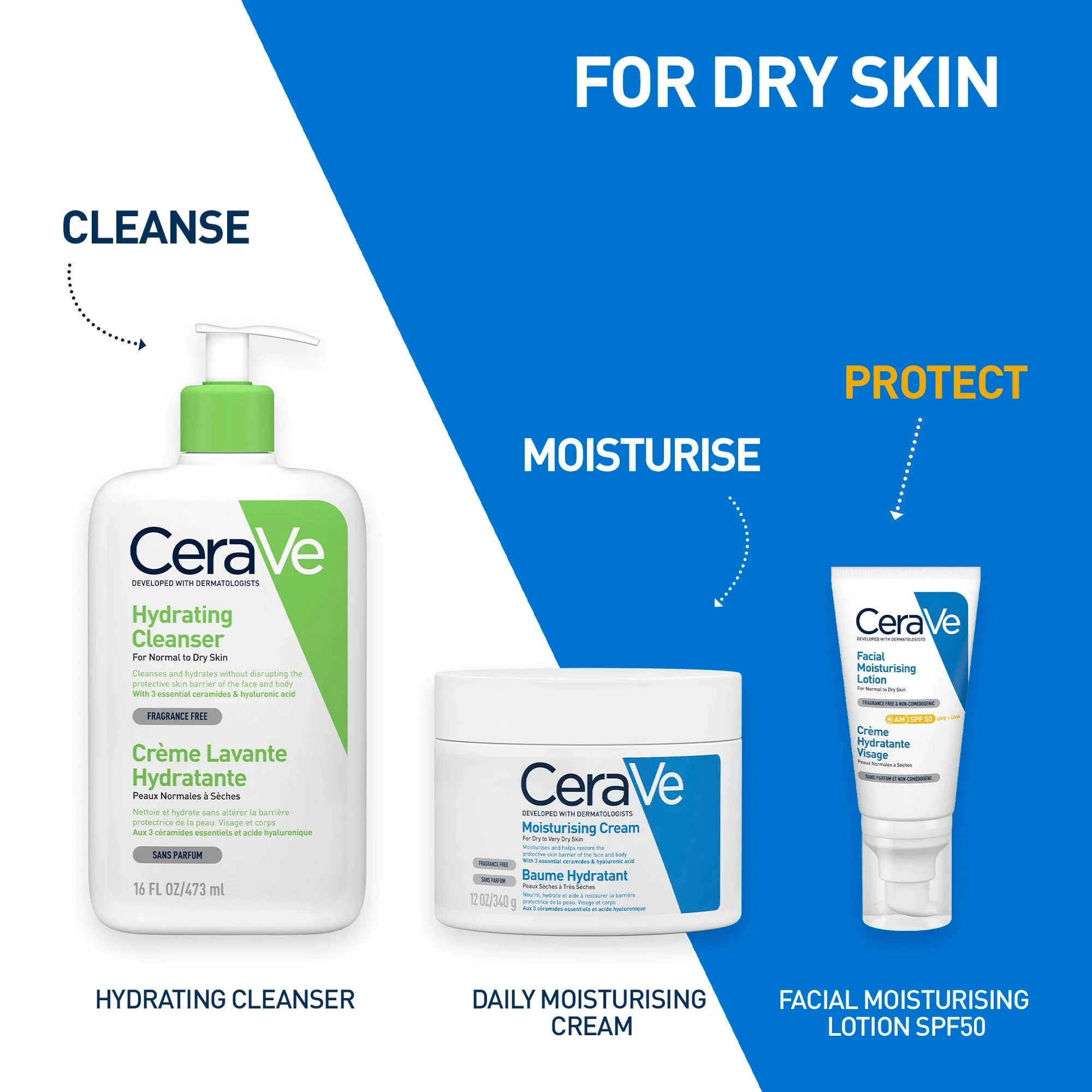 CeraVe Daily Moisturising Cream, 340 g