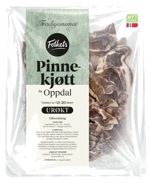 Pinnekjøtt Urøkt Oppdal Ca1,8kg Folkets