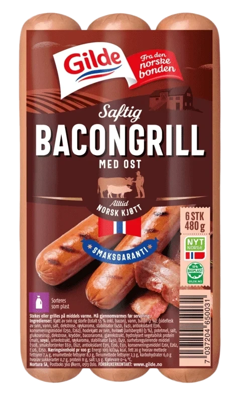 Bacongrill m/Ost 480g Enh