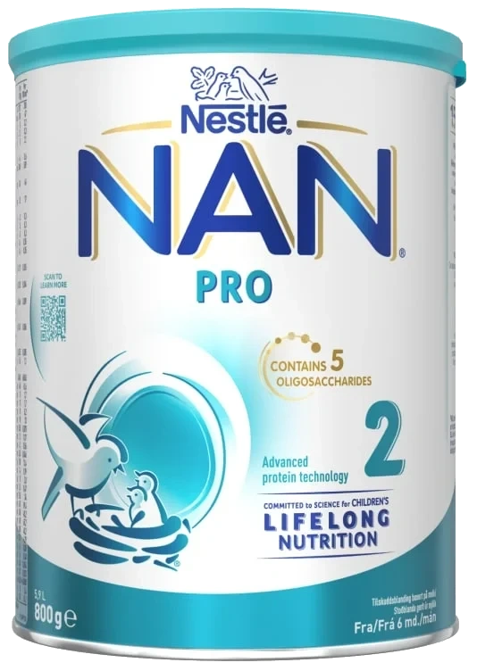 Nan Pro 2 fra 6mnd 800g Nestle