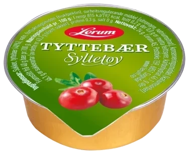 Tyttebærsyltetøy 100/24g Lerum