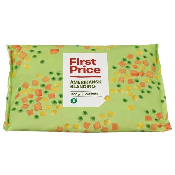 Amerikansk Blanding 800g First Price