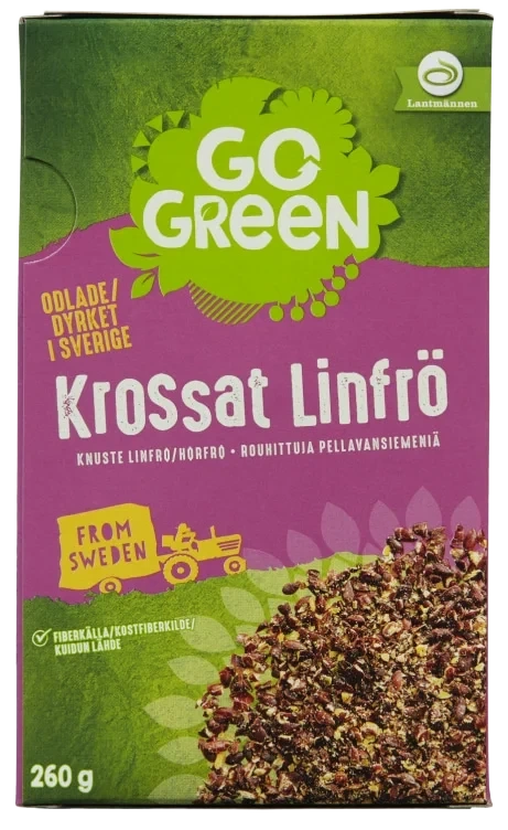 Linfrø Knuste 260g Gogreen