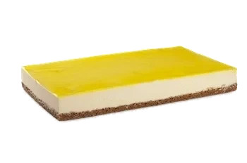 Citron cheesecake fyrkant