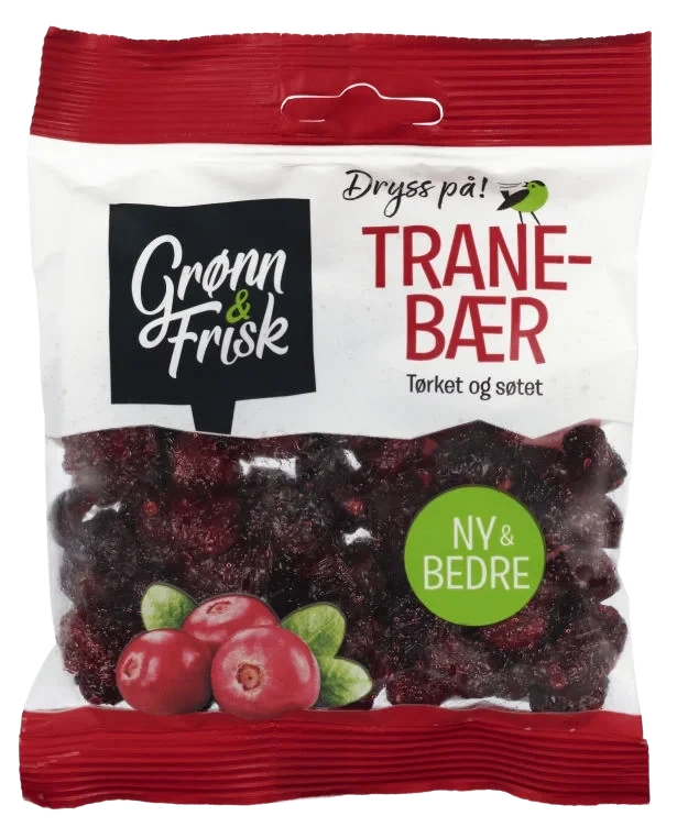 Tranebær 75g Tørket Grønn&Frisk