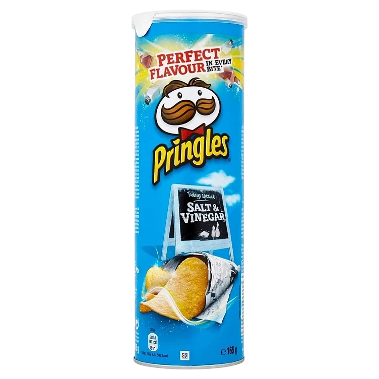 Pringles salt & vinegar t 19x165g